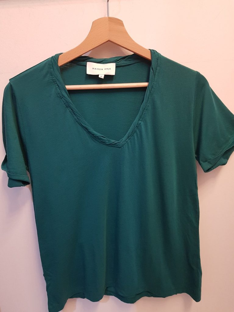 Maison Anje Damas T Shirt - Agave
