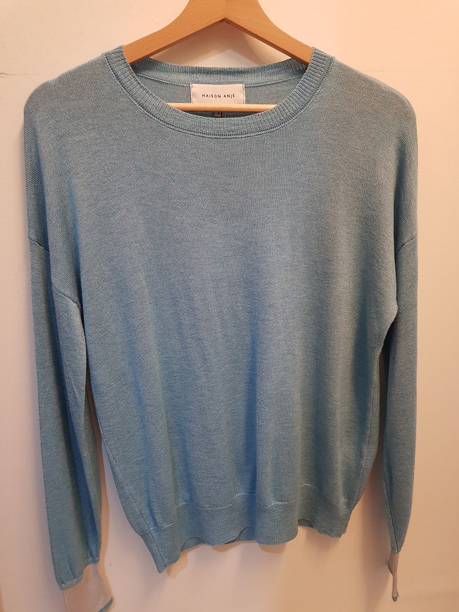 Maison Anje Letoscane Sweater - Sky - Stick and Ribbon