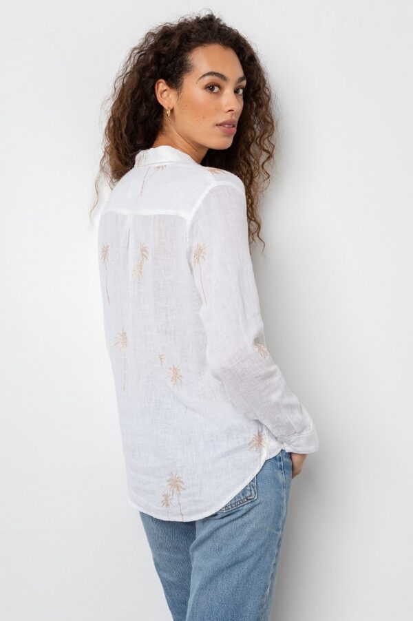 Rails Charli Shirt - Rose Gold Palm Trees - Image 2