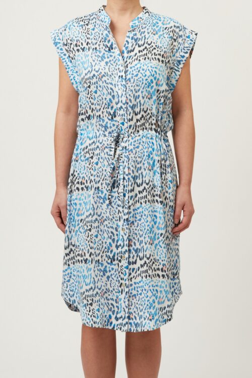 Allie & Grace Harper Shirt Dress – Blue Print