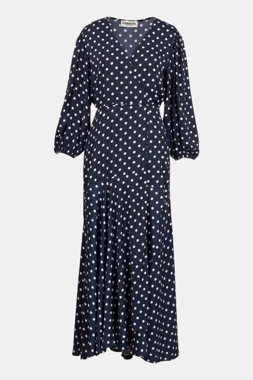 Essentiel Antwerp Vundamental Long Wrap Dress – Combo 1 Vapor Blue