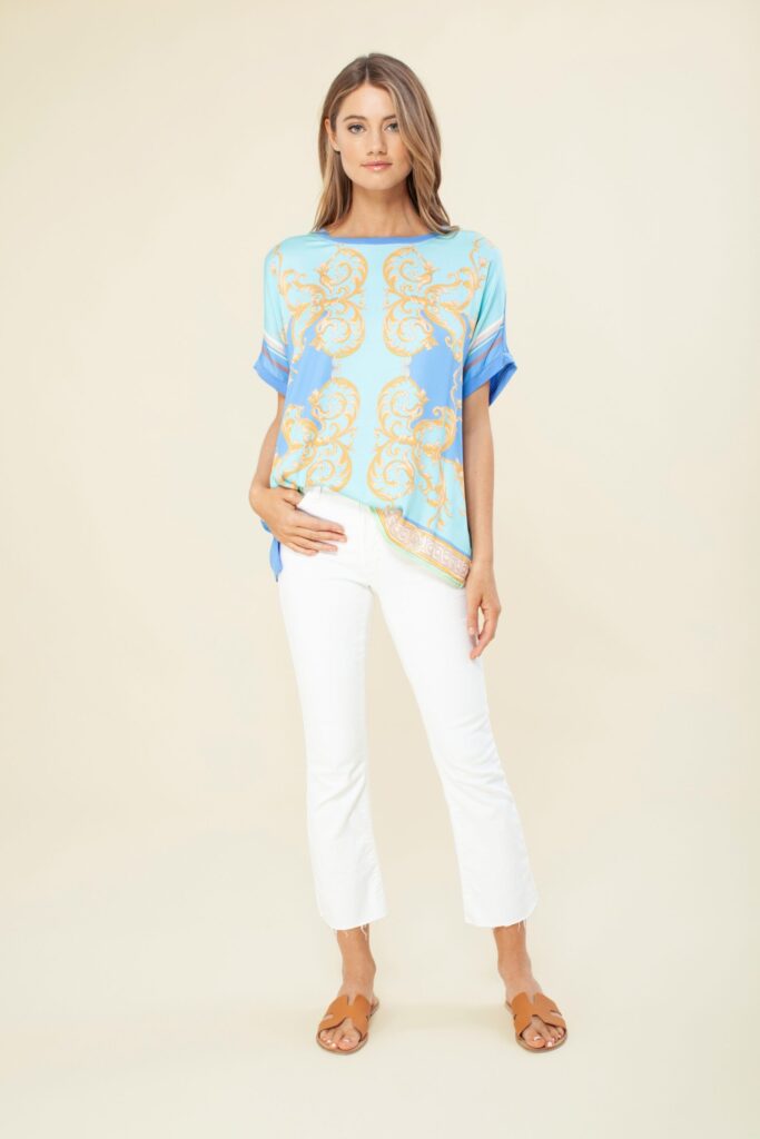 Hale Bob 2708 Rafaella Top - Blue