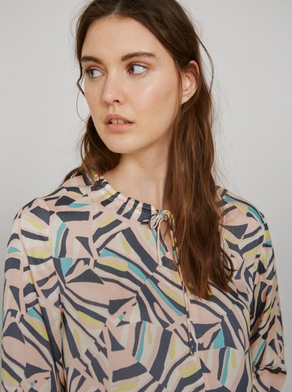 Sita Murt 101002 Printed Blouse - Pink / Aqua / Yellow - Image 2