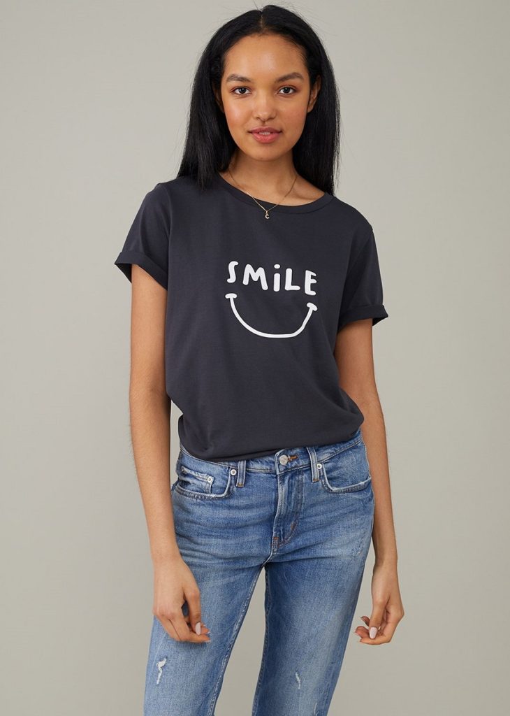 South Parade Lola Smile T Shirt - Black