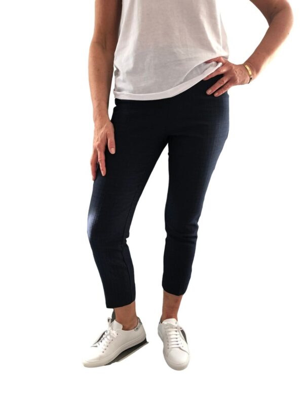 Up Pants 66846 Techno 25" Crop Trouser - Navy