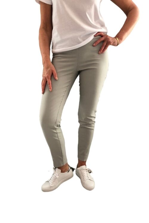 Up Pants 65027 Techno 28″ Petal Slit Pull On Trouser – Dove Grey