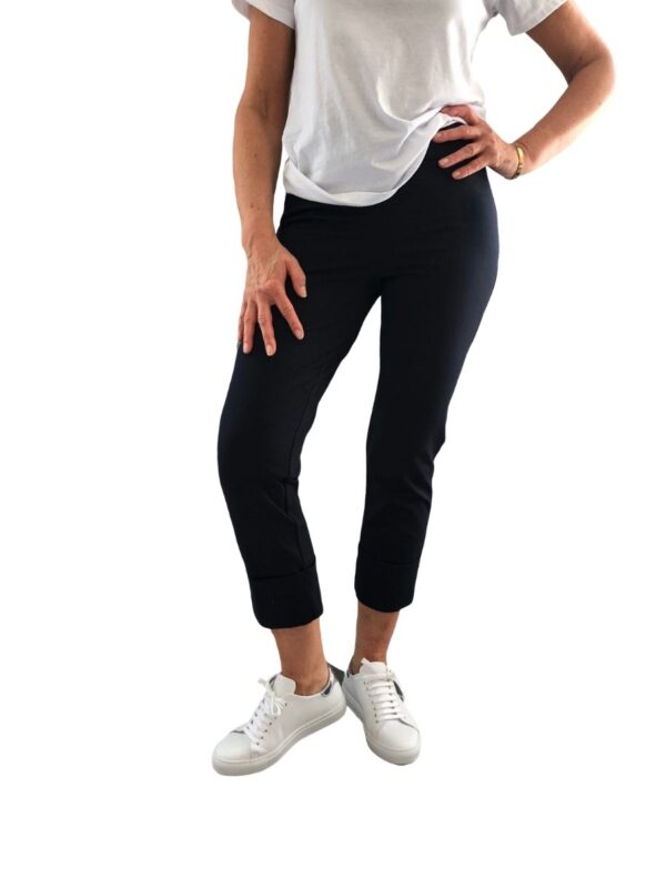 Up Pants 66583 Compression Cuff Pull On Trouser - Navy