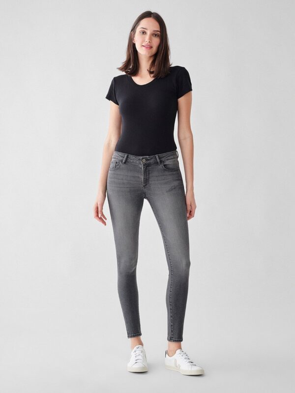 DL1961 Florence Ankle Mid-Rise Instasculpt Skinny Jean - Drizzle