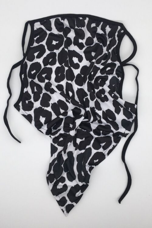 Freedom Face Scarf – Black White Animal