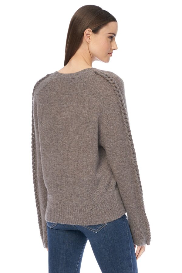 360 Cashmere Candice V Neck Sweater - Porcupine - Image 4