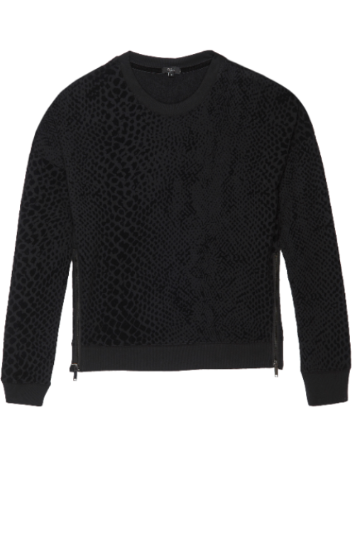 Rails Marlo Sweatshirt – Black Flocked Cobra