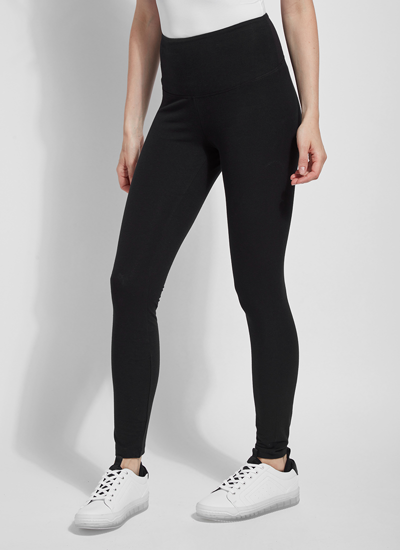 Lysse Flattering Cotton Leggings - Black