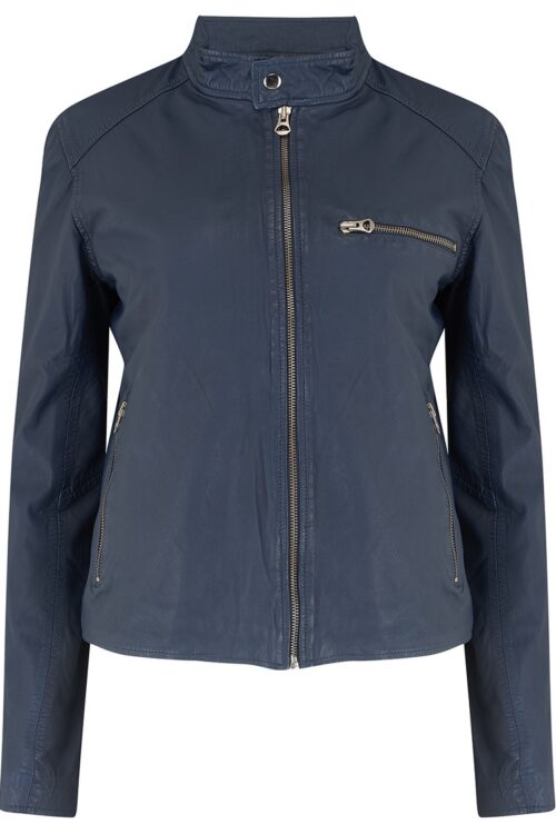 MDK Carli Thin Leather Jacket – Mood Indigo