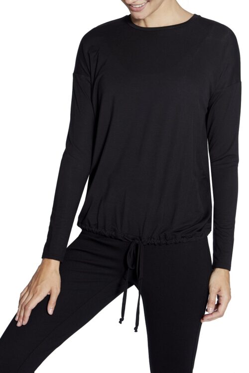 Up Pants 30168 Round Neck Top – Black