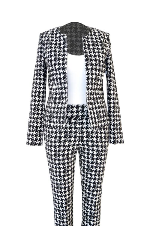 Up Pants 30184 Jacket – Dogtooth Print