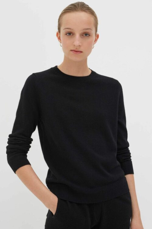 Chinti & Parker Crewneck Sweater – Black