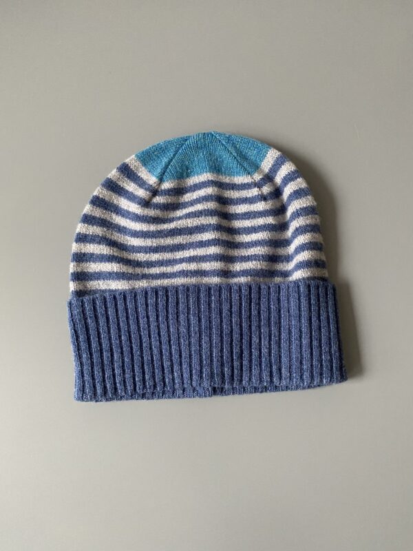 Robert Mackie Harris Hat - Blue Stripe