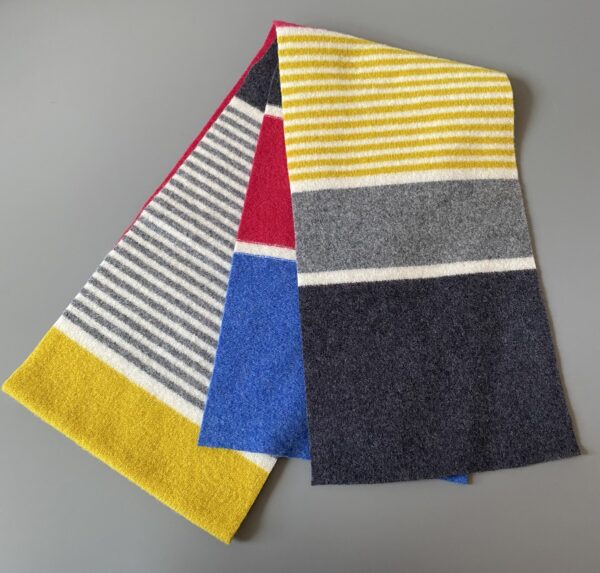 Robert Mackie Special Offer Ness Hat, Scarf and Gloves Set - Multi Colour Block - Image 3