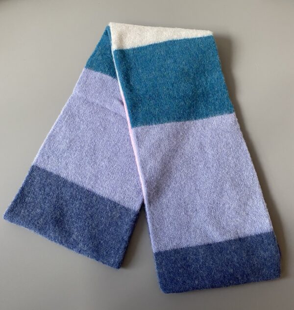 Robert Mackie Rona Brushed Scarf - Muted Colour Block