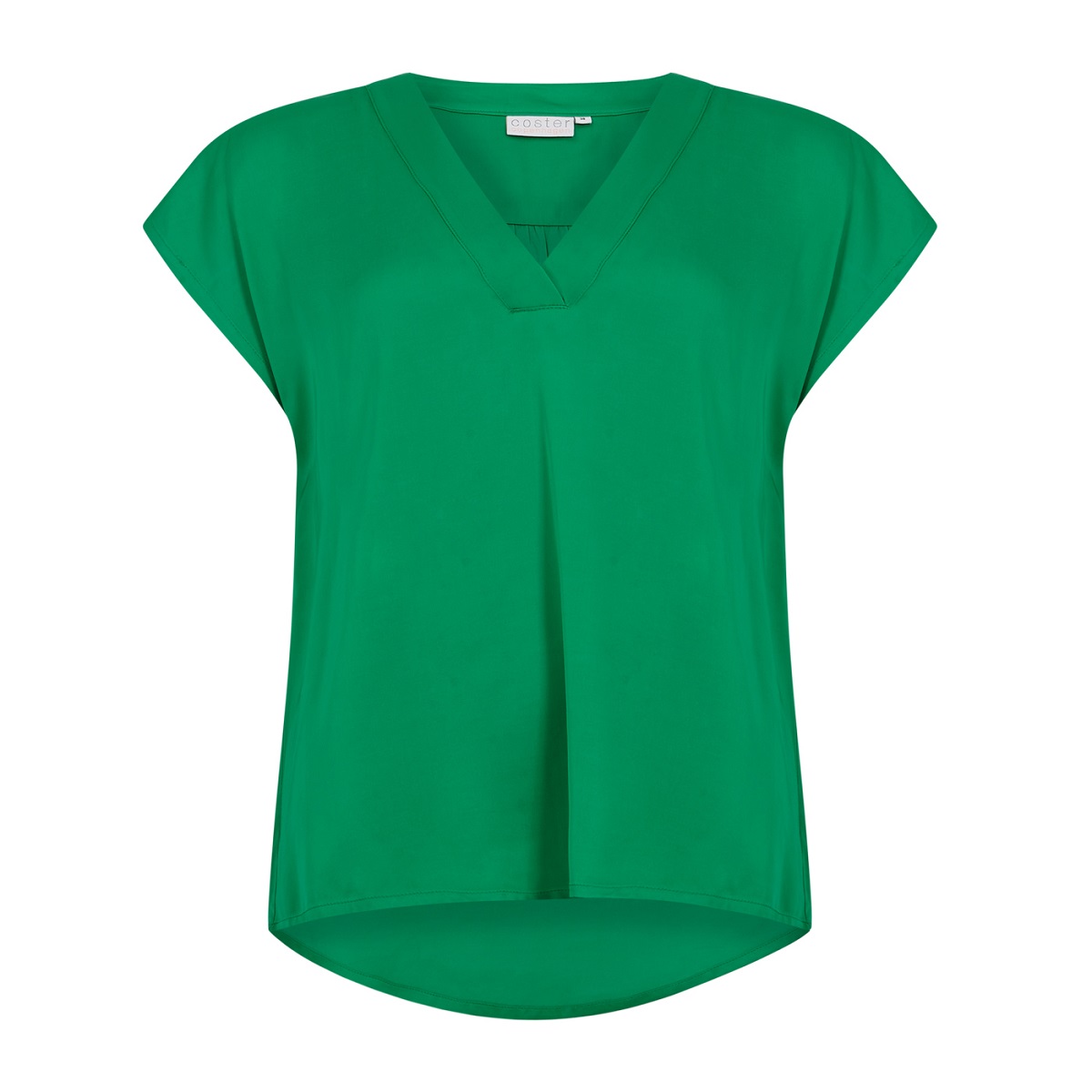 Coster Copenhagen Top with V Neck - Emerald Green - Stick and Ribbon