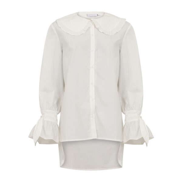 Coster Copenhagen Shirt with Big Collar - White