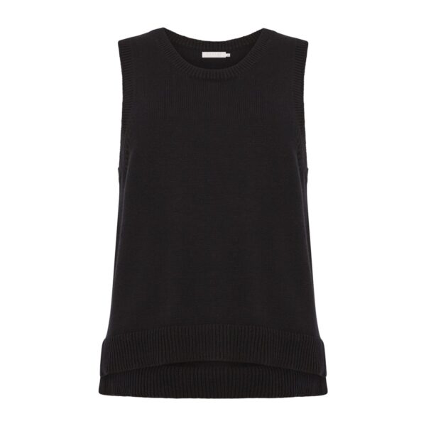 Coster Copenhagen Knit Vest in Seawool - Black