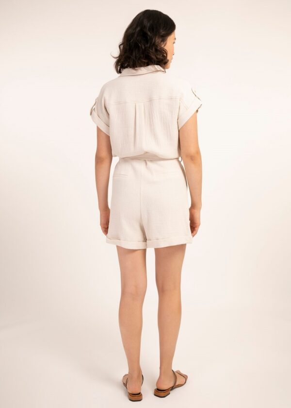Frnch Melina Playsuit - Creme - Image 2