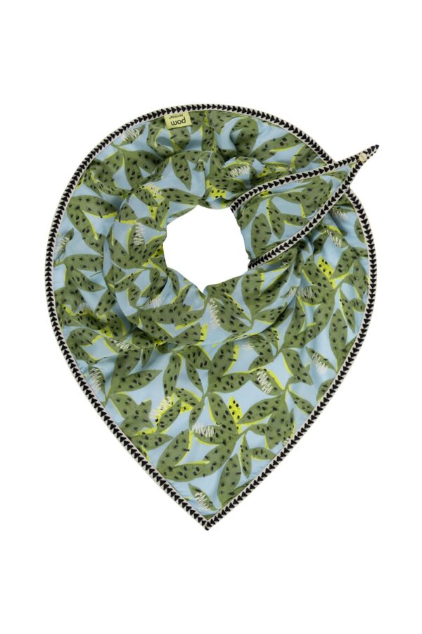 POM Amsterdam SP6427 Shawl - Cheetah Leaves Blue