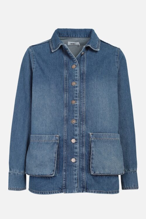 Reiko Fay Jacket – Mid Blue Denim