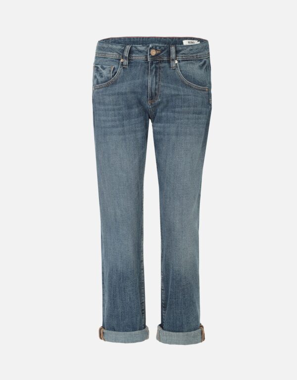 Reiko Nina Boyfriend Jean - Mid Blue Denim