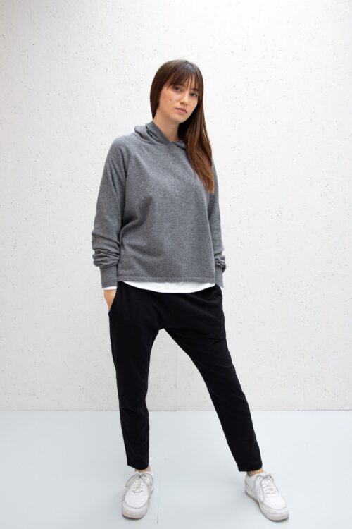Chalk Hannah One Size Hoodie – Charcoal