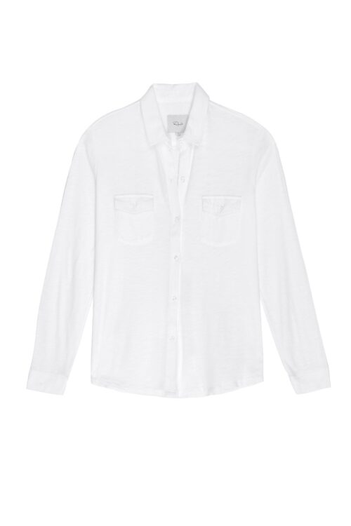 Rails Jersey Button Down Shirt  – White