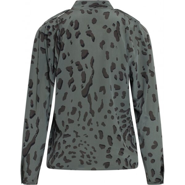 Bruuns Bazaar Lillie Shaun Shirt - Dark Moss Print - Image 4