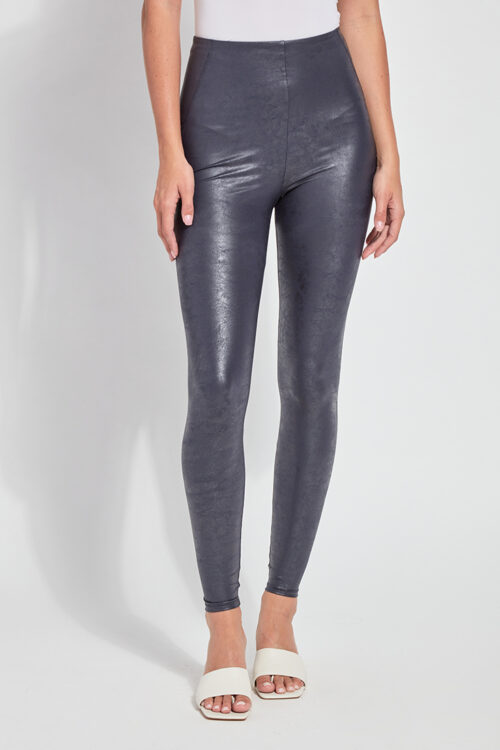 Lyssé Matilda Foil Legging – True Navy