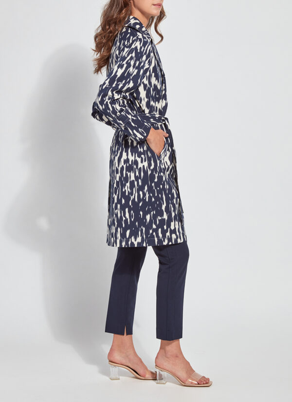 Lyssé Ava Trench Coat - Painted Spots with Cream Piping - Image 3