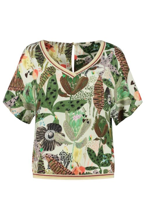 POM Amsterdam SP6538 Top – Jungle Beats Ecru