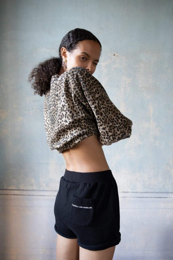Ragdoll LA Super Oversized Sweatshirt - Brown Leopard - Image 5