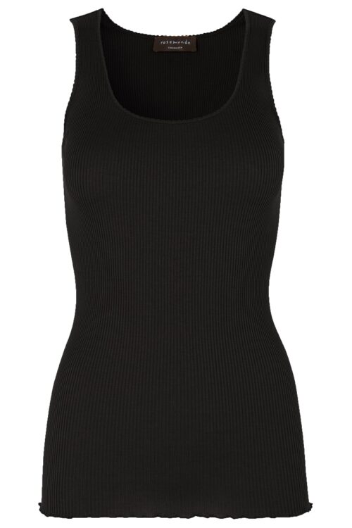 Rosemunde Babette Silk Vest – Black