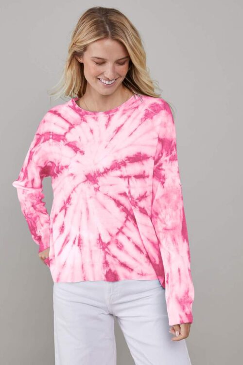 South Parade Susan Tie Dye Sweater – Pink