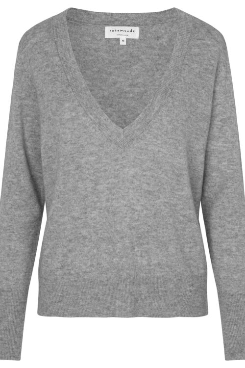 Rosemunde Laica Wool / Cashmere Pullover – Light Grey Melange
