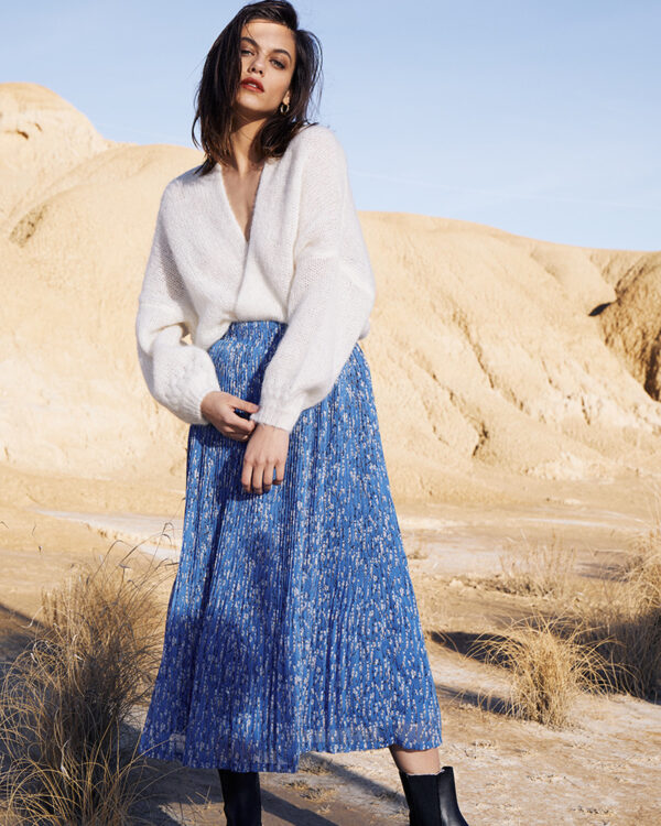 Grace & Mila Chance Skirt - Blue