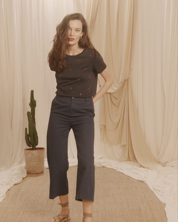 Grace & Mila Cocorico T Shirt - Marine - Image 3