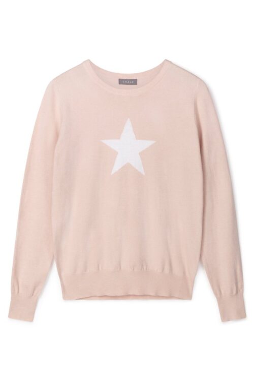 Chalk Taylor Sweater – Dusky Pink Star