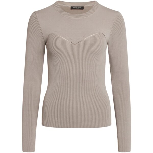 Bruuns Bazaar Celosia Kastanje Knit - Light Grey - Image 2