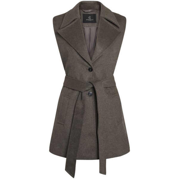 Bruuns Bazaar Catarina Amalia Vest - Major Brown Melange - Image 2