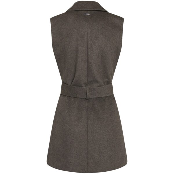 Bruuns Bazaar Catarina Amalia Vest - Major Brown Melange - Image 3