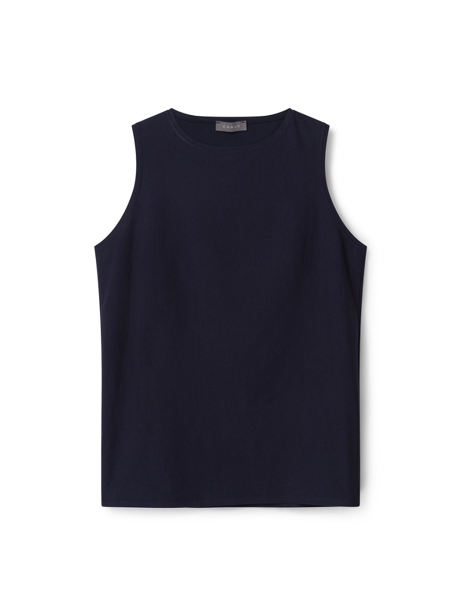 Chalk Megan Vest Top – Navy