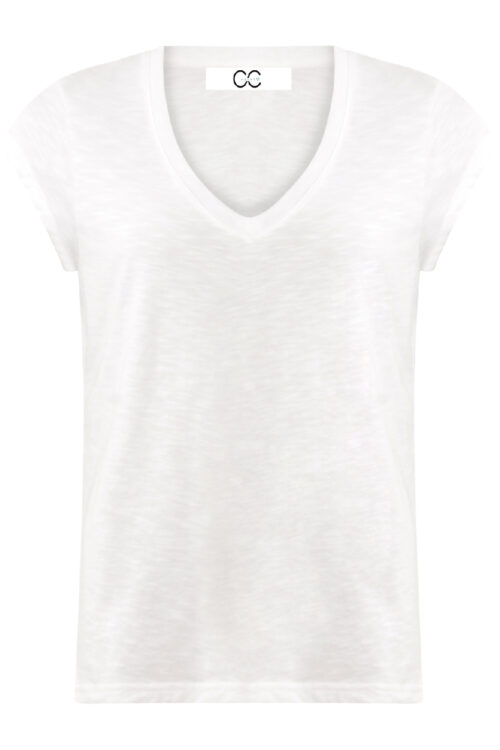 Coster Copenhagen CC Heart Basic V Neck T Shirt – White