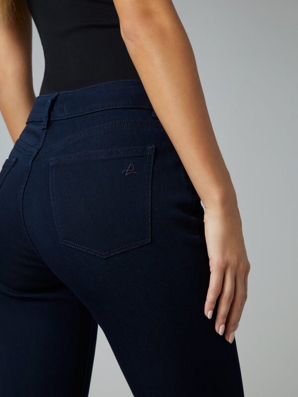 DL1961 Coco Curvy Mid Rise Straight Leg Jean 34" - Flat Iron - Image 4