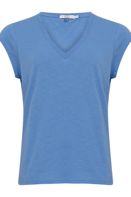 Coster Copenhagen CC Heart Basic V Neck T Shirt – Airy Blue